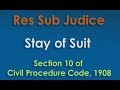 Res Sub Judice  (Section 10)