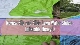 Review Slip and Slide Lawn Water Slides - Inflatable Heavy Duty Slip Slides with 2 Bodyboards,20x6ft
