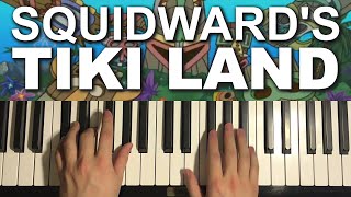 Squidwards Tiki Land Meme Song Piano Tutorial Lesson