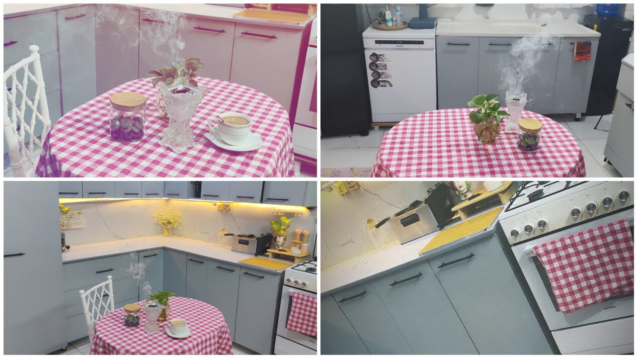 روتين اسبوعي تنظيف وتعزيل المطبخ🧹وشون صار يلمع لمع طلعتله جلد ثاني 🤣#يوميات_بيتي #اكسبلور_فولو_لايك