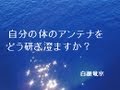 自分の体のアンテナをどう研ぎ澄ますか 白銀竜京