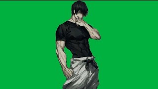 Toji Manga animation Green screen Overlay Jujutsu Kaisen