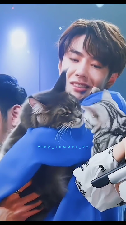 His expression when the other cat took awayfrom his cat is like🥺#wangyibo #wangyibo王一博  #daydayup