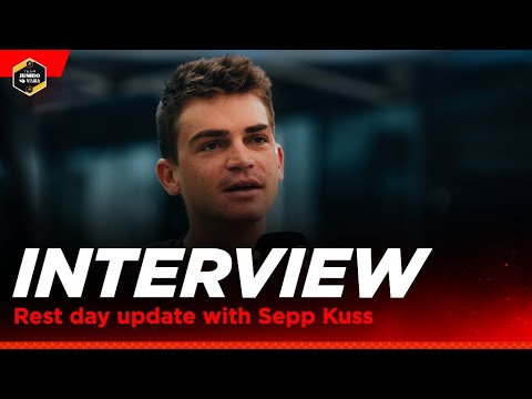 In conversation with red jersey wearer Kuss at the Vuelta rest day | Team Jumbo-Visma