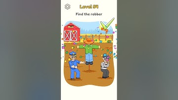 Find the robber - DOP 5: Delete One Part Level 54 #shorts #games #dop5
