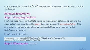 Sum Values by Grouped Column: A Guide to Simplifying Your Data Analysis with pandas