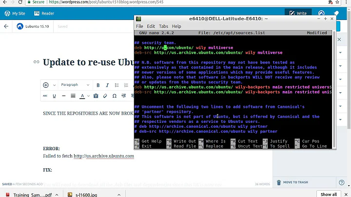 How to update sources.list in Lubuntu 15.10