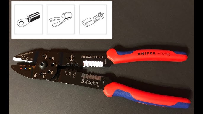 97 21 215 KNIPEX - Herramienta: para crimpar, conectores aislados;  0,5÷6mm2; KNP.9721215