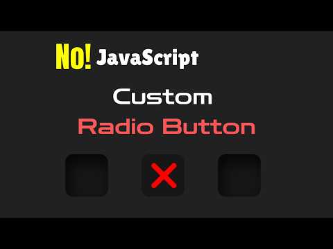 How to Create Stylish Radio Button with HTML & CSS (No JavaScript)