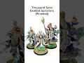 Thousand Sons Exalted Sorcerers (Finished) #warhammer40k #miniaturepainter #warhammer #miniature