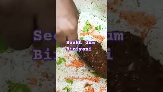 chicken seekh dum biryani recipe in my channel full recipe  youtube yt @ShabanaShaikh7860