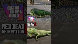GTA 6 vs RDR2 🦝 Realistic Animals Test 😱 Which Looks Better?#gta6 #gta6leaks #gta6rumors