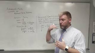 Saxon Advanced Math Lesson 44 Abstract Rate Problems