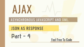 Ajax | part 4 | Json As Response