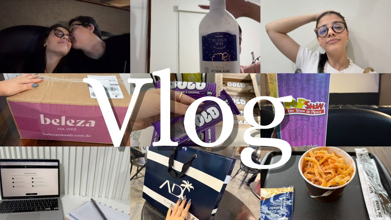 VLOG! CINEMA + AUTOCUIDADO + TRABALHO + RECEBIDOS