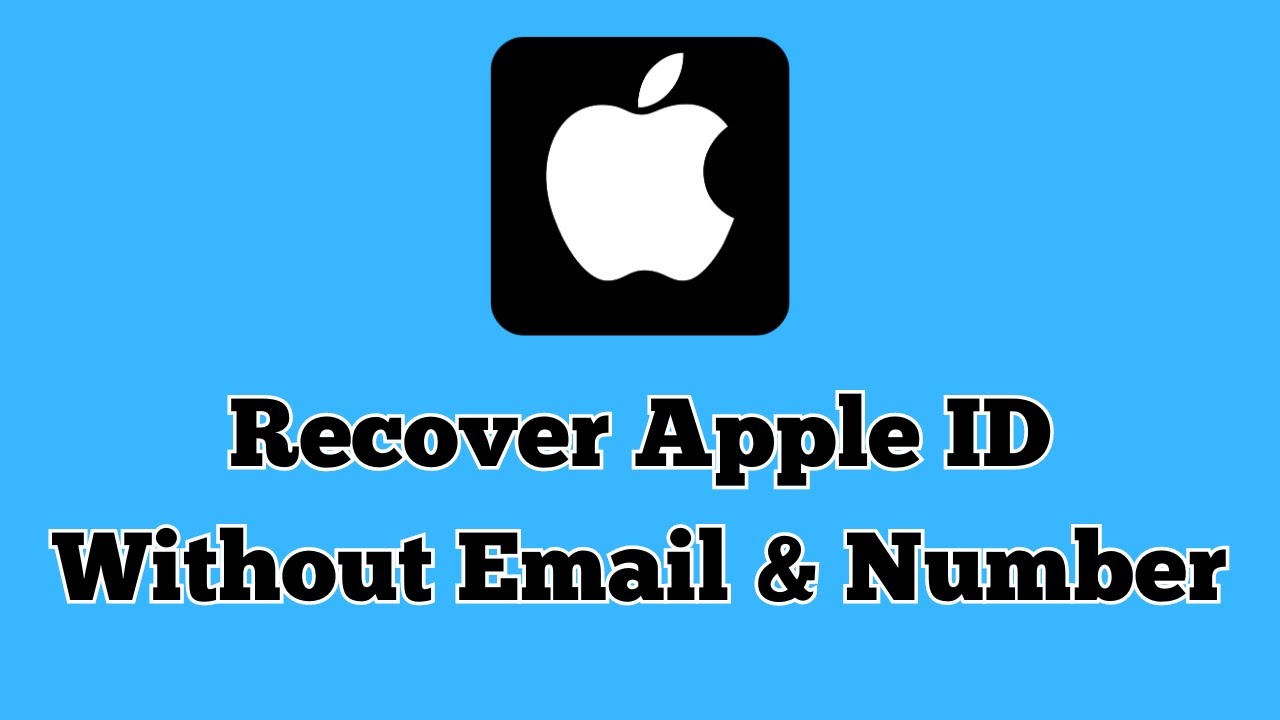 how-to-recover-apple-id-without-email-phone-number-youtube