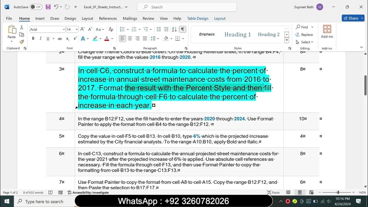Excel_3F_Streets | Excel 3F Streets | Complete Solution 100% - YouTube
