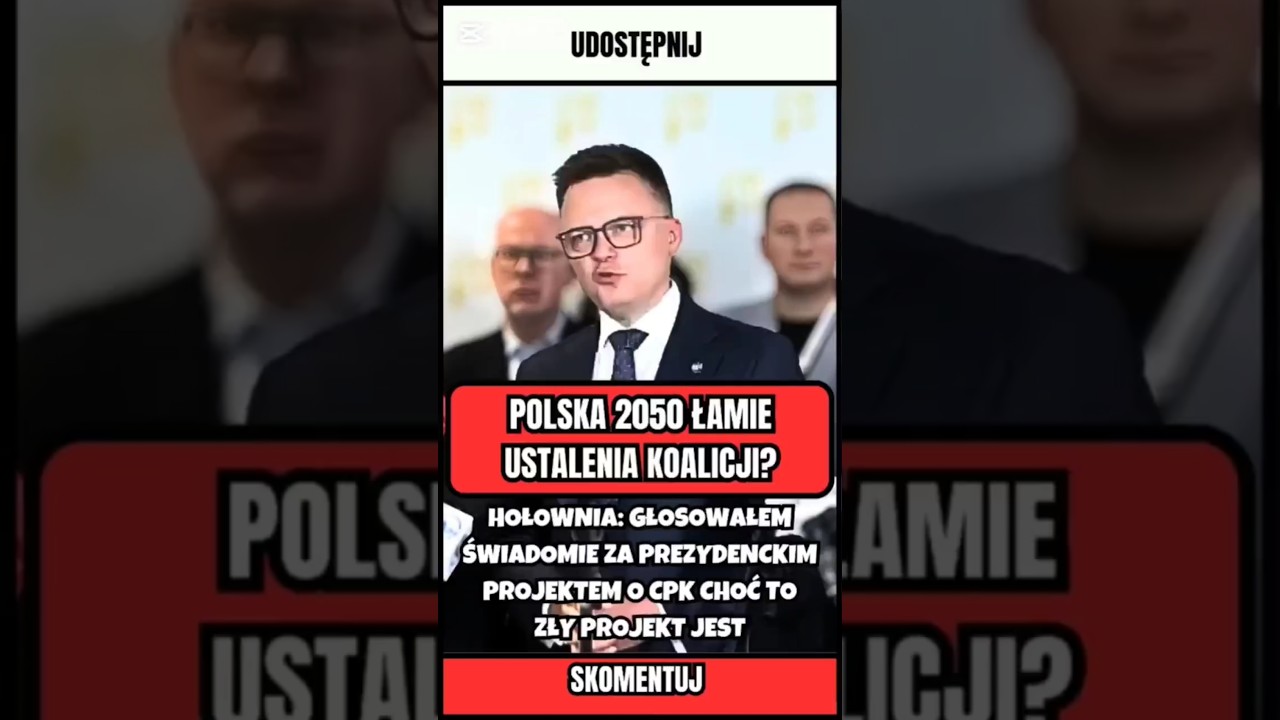 Szymon Hołownia o zamieszaniu wokół głosowania w Sejmie nad prezydenckim projektem ustawy o CPK