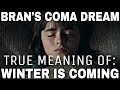 Bran's Coma Dream: What Game of Thrones Did Not Show You! - A Song of Ice and Fire (End Game Theory)