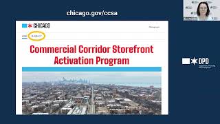 Commercial Corridor Storefront Activation Informational Webinar July 2026