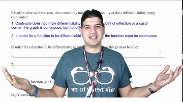3.7a Relationship Between Continuity and Differentiability | AP Calculus