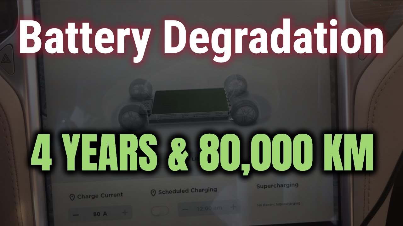 Surprising 4 Year Tesla Battery Degradation Wow