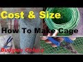 How To Make Birds Cage | Total Cost & Size | Budgies Colony |