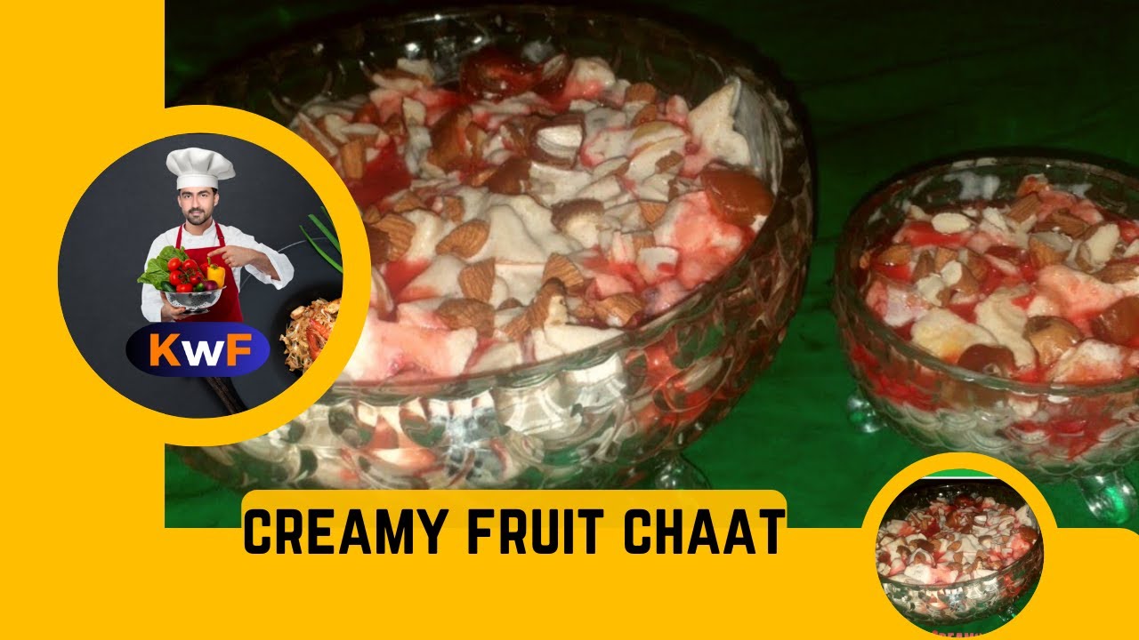 Tasty Creamy Fruit Chaat Recipe - A Delightful Twist ||delicious dessert || easy recepie ||hommade