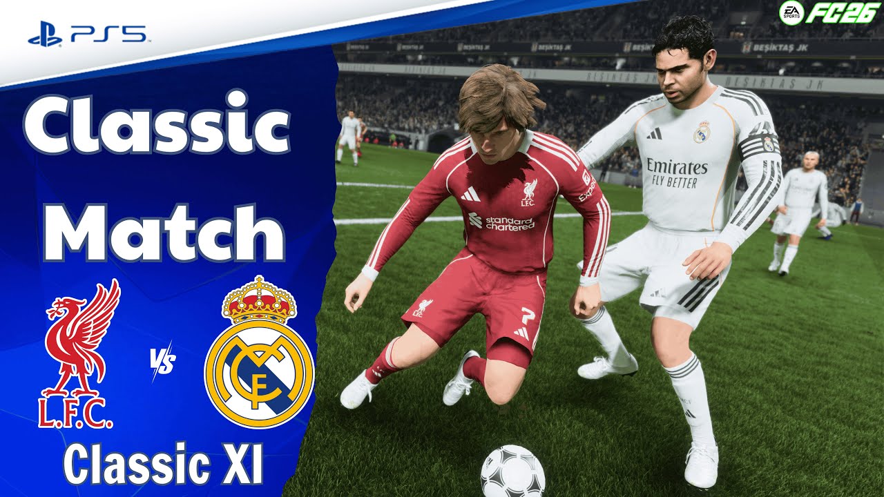 ЛЕГЕНДЫ ЛИВЕРПУЛЯ против ЛЕГЕНД РЕАЛ МАДРИДА | КЛАССИЧЕСКИЙ МАТЧ | ПОЛНЫЙ МАТЧ | FC 26 — PS5™ [4K]
