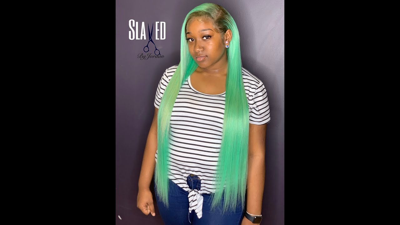 ⁣Mint Green Hair ???? | Water color method ???????? | AliSugar Hair ????|