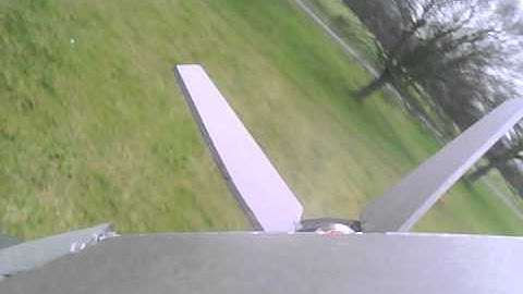 F117 V2 RC Powers Stealth Bomber Crash Tail spin again!