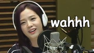 Jisoo saying "Wah" for 2 minutes straight