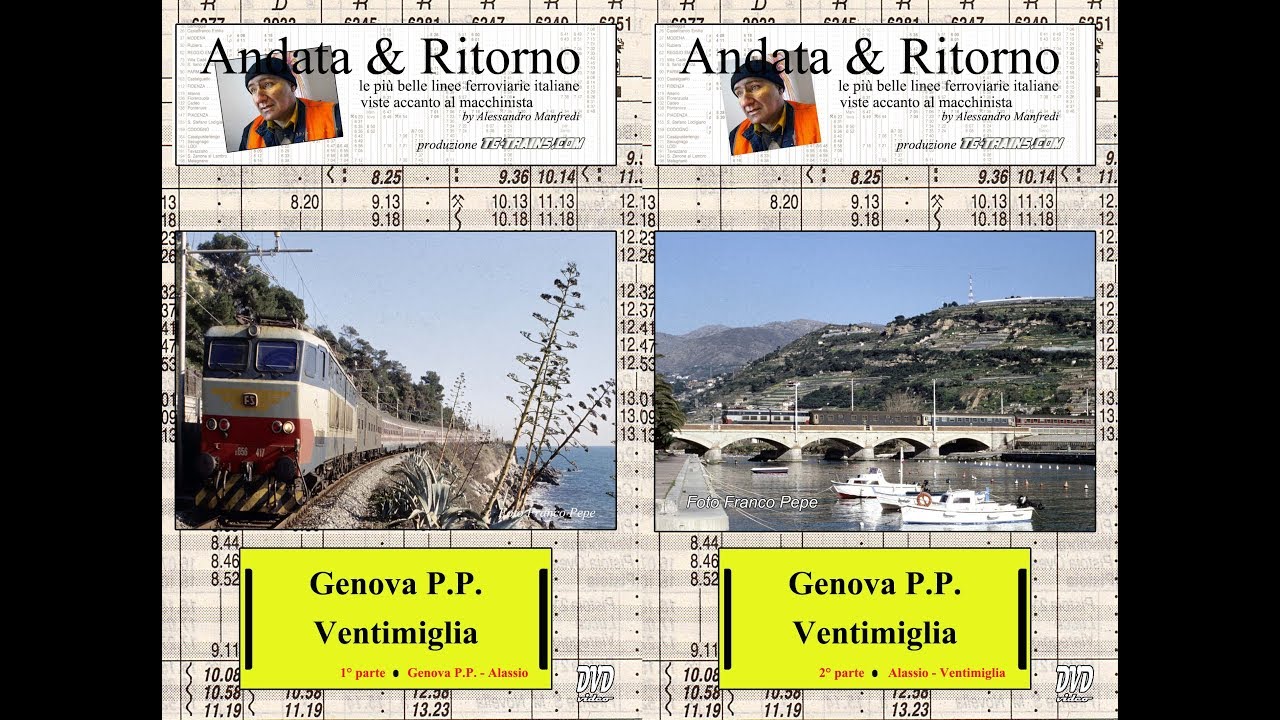 Genova-Ventimiglia in cabina di guida del E.656.411, parte 1/6