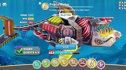 Proto-Robo Shark 🦈 Unlocked 🔓 - Hungry Shark World Full Gameplay HD | Hungry Shark Mod | Gamerdude |