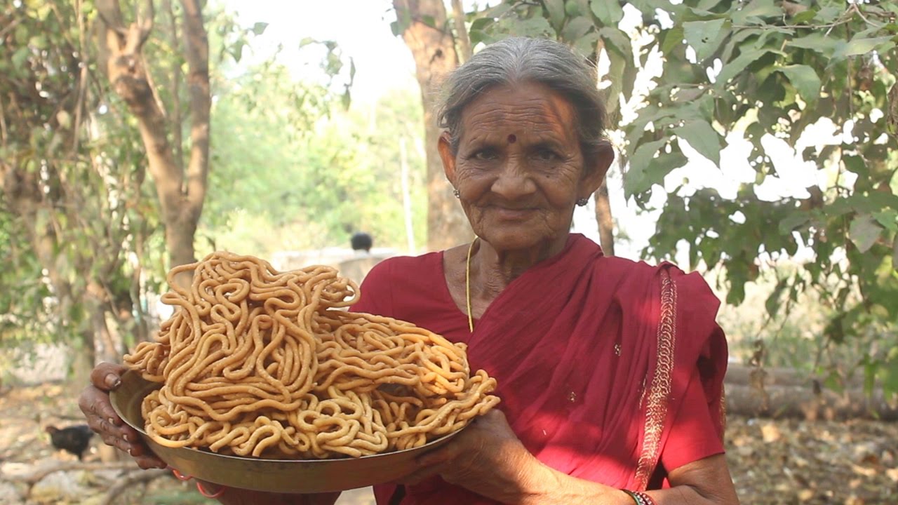 Traditional Snack Item with Rice Flour (జంతికలు)  by My Grandma || Myna Street Food || Food Info