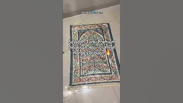 Review Sajadah Turki untuk bingkisan haji dan umroh | Sajadah Turki Murah Premium