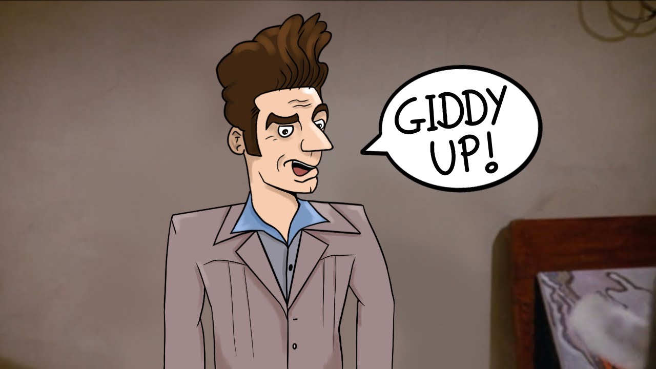 Drawing Kramer, Seinfeld Giddy Up CARTOONIFIED YouTube