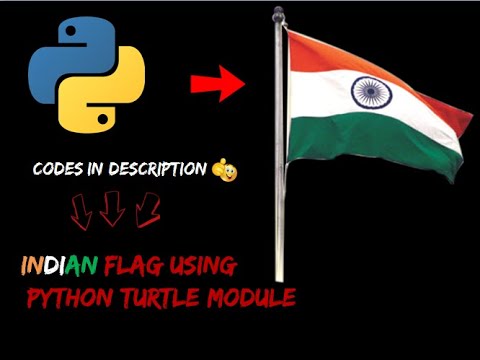 Indian flag with python