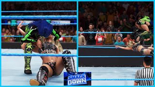 WWE 2K20 SMACKDOWN SASHA BANKS VS ALEXA BLISS (ALEXA BLISS USES HER MAGIC POWERS!)