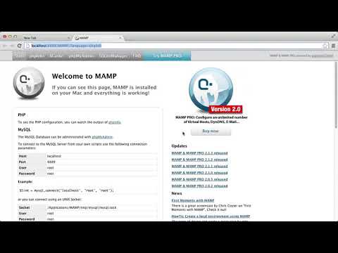 Php#1.3   Installing MySQL with MAMP