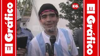 La felicidad de Maradona tras la sufrida clasificación por penales vs Yugoslavia en el Mundial 90