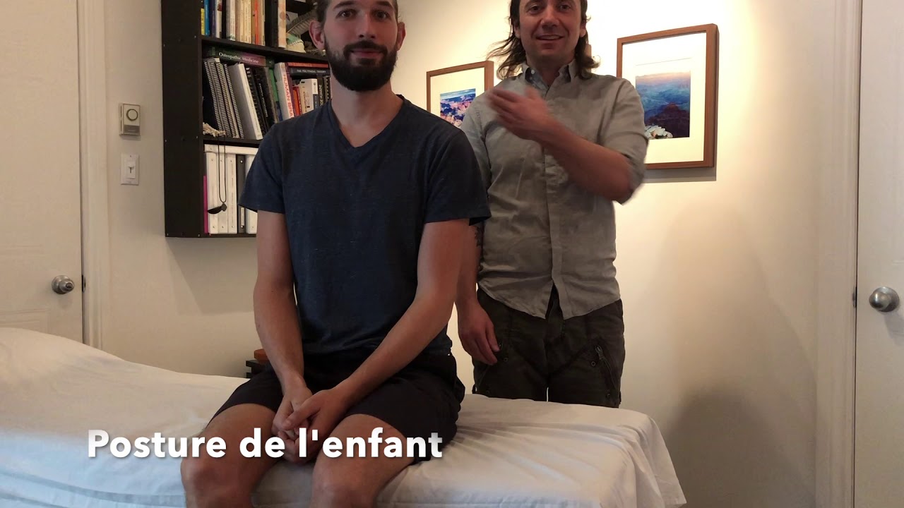 Exercice de la posture de l'enfant