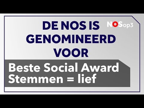 Mede dankzij jou... Beste Social Awards nominatie | NOS op 3