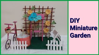 How To Make A Miniature Garden 🌸 | DIY Miniature Garden | Miniature Park Making | DIY Miniature Well