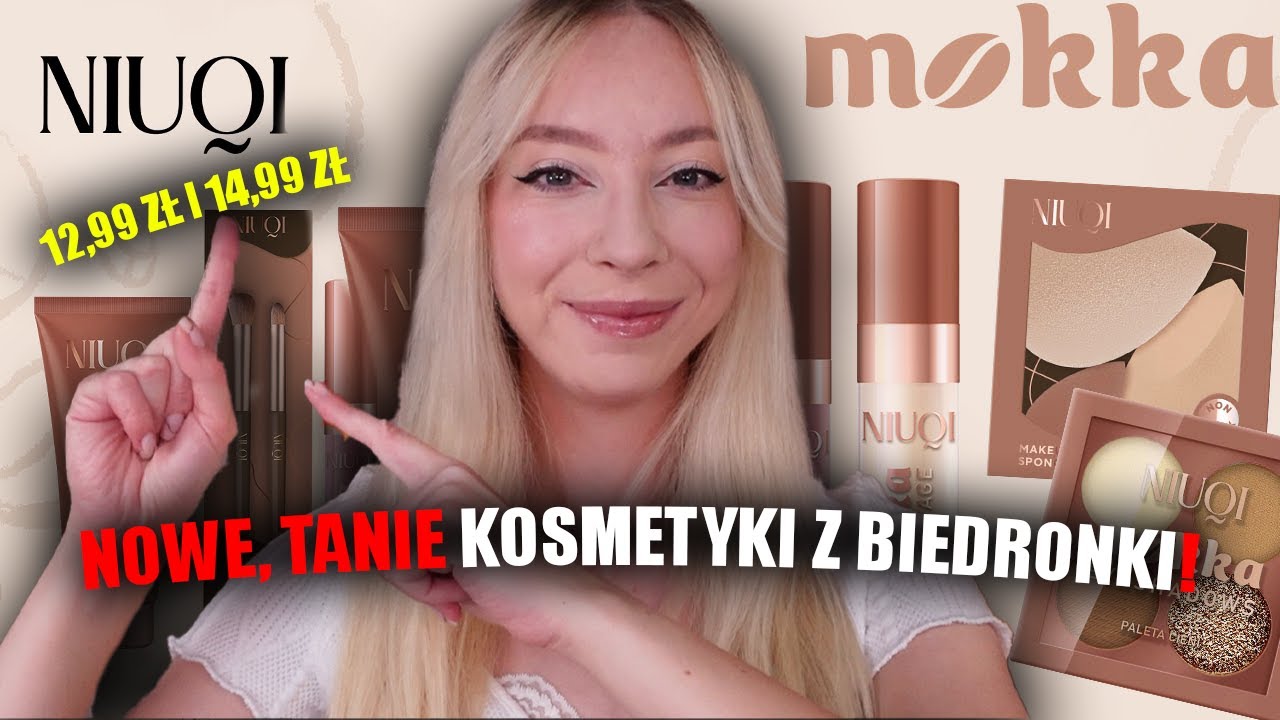 NIUQI MOKKA! TEST NOWEJ KOLEKCJI TANICH KOSMETYKÓW Z BIEDRONKI!