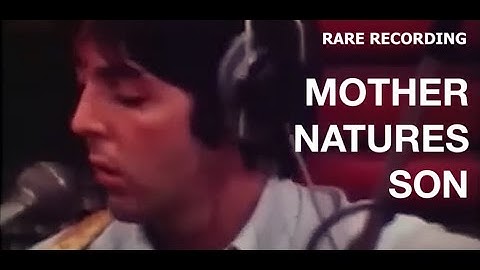 RARE:McCartney Mother Natures Son and Blackbird Studio Footage-
