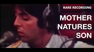 RARE:McCartney Mother Natures Son and Blackbird Studio Footage