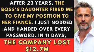 After 23 Years, Boss's Daughter Fired Me for Her Fiancé; Cost Them $12.7M in 11 Days