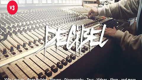 Decibel - Professional Music WordPress Theme Full Download Working
