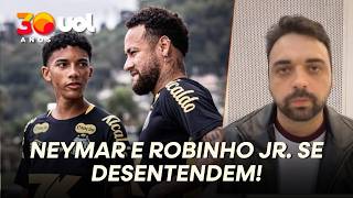 NEYMAR E ROBINHO JR SE DESENTENDEM, MAS SANTOS VÊ SITUAÇÃO COM NATURALIDADE
